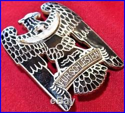 Vintage Immediate Post Ww1 German Silesian Eagle Order 1st Class Medal Badge