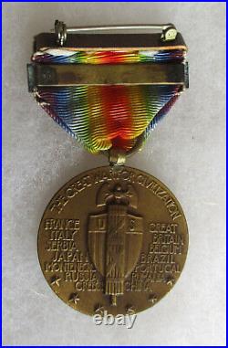 Vintage Original WW1 VICTORY MEDAL with US NAVY ARMED GUARD SERVICE CLASP BAR