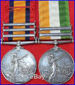 Vintage & Rare Pre Ww1 British Boer War Service Medal Group Pescod Scots Guards