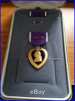 Vintage WW2 Purple Heart Medal & Case, Authentic