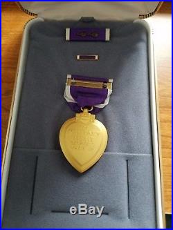 Vintage WW2 Purple Heart Medal & Case, Authentic