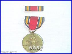 Vintage WWII World War II 2 Four Freedoms Coin Medal 19411945 with Ribbon & Bar