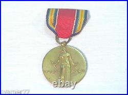Vintage WWII World War II 2 Four Freedoms Coin Medal 19411945 with Ribbon & Bar