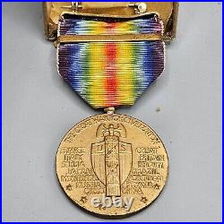 Vintage WWI United States Inter-Allied Victory Medal France Clasp in Box