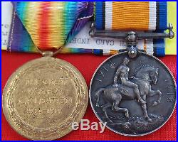 Vintage Ww1 British War Medal Pair To Thomas Norcliffe 11th & 3rd Hussars