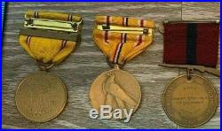 Vintage Ww2 Usmc Marine Corp Campaign Victory American Defense Medals 98a