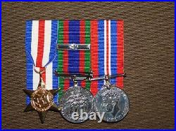 Vintage Wwii World War 2 Canadian Medal Group