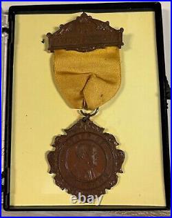 Vintage millitary medal civil war medal army medal R. B Brown 1907