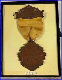 Vintage millitary medal civil war medal army medal R. B Brown 1907