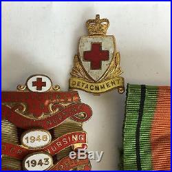 Voluntary Medical Service Medal Group Proficiency Red Cross Nursing WW2