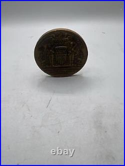 Vtg. RARE WW I 1917-1919 HEROES VICTORY BRONZE MEDALLION/MEDAL ORANGE COUNTY, CA