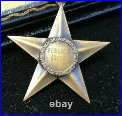 Vtg WWII Named Bronze Star Medal with Pictures & Dog Tag Slot Brooch Pin Heroic