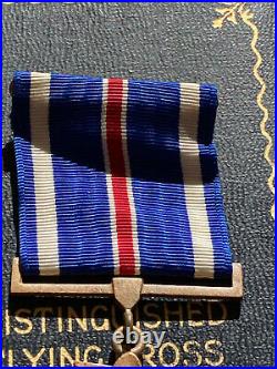 Vtg WW ll Distinguishing Flying Cross Medal Ribbon Pin