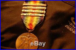 WORLD WAR 1 VICTORY MEDAL withFOUR BATTLE STARS