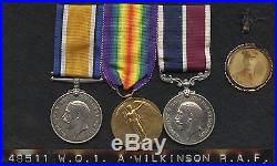 WORLD WAR ONE RAF Meritorious Service Medal Group To W. O. 1 Amos Wilkinson RAF