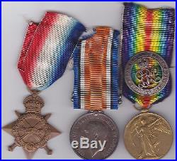 WW1 1914-15 Medal Trio to 7 / 397 Tpr W J V Sinclair NZEF Died 6-5-1917 GEF cond