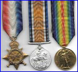 WW1 1914-15 Star Medal Trio Private Joseph Tudbury Grenadier Guards + Plaque