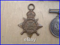 WW1 1914 Star Clasp & Roses + War Medal Mention In Dispatches 16th Lancers