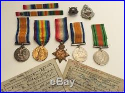 WW1 1st East Lancashire Medal Trio Old Comtemptibles 1914 Mons Star + WW2 Pair