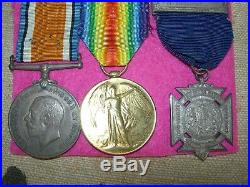 WW1- 4053 Pte A McDonald 3Bn, WIA at the Somme medals & sugar bag one side only