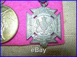 WW1- 4053 Pte A McDonald 3Bn, WIA at the Somme medals & sugar bag one side only