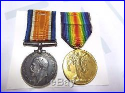 Ww1 Aif Anzac Australian Medal Pair 5595 Pte A. Lynch 19th Btn K. I. A 1918 France
