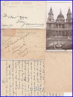 WW1 ANZAC 1678 John Cockrell DCM medal winner letter, cover & various postcards