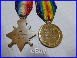 Ww1 Australian 1914-1915 Star & Victory Medal 6th Btn A. I. F