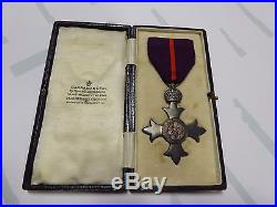 Ww1 Australian British M. B. E Military Medal Cased Garrard And Co