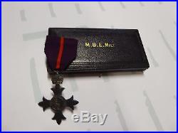 Ww1 Australian British M. B. E Military Medal Cased Garrard And Co