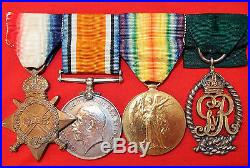 Ww1 British Navy Officer Medal Group New Zealander Commander Rnr Researched