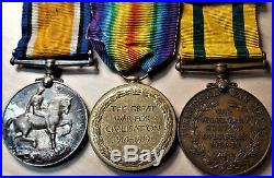 WW1 British Army Pair & Territorial Forces War Medal to Driver Gibson. R. H. A