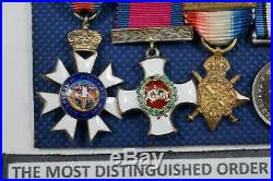 WW1 British Canadian DSO Order Of St Michael Miniature Medal Group MID