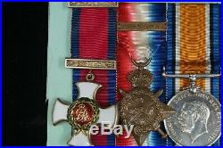 WW1 British DSO Mons Star MID Medal Grouping to Major Bather Royal Artillery