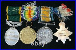 WW1 Canadian Army Medical Corps CAMC CEF Medal Group Named To Sjt Field