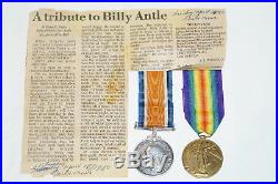 WW1 Canadian British CEF BEF 1947 W B Antle Medal Group Newfoundland Regt RARE