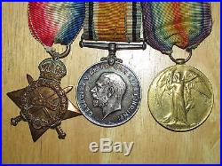 WW1 Canadian Medal Group 1914-1915 Star Trio named to Moore