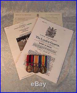 WW1 DCM Medal Group Awarded Company Sergeant Major C. S. Cooper Royal Fusiliers