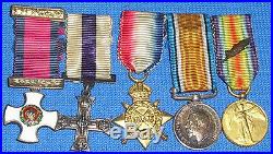 WW1 Distinguished service order (DSO) Military Cross (MC) miniature medal group
