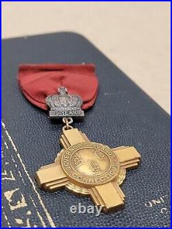 WW1 Era Connecticut Governor's Guards Long Service Medal Earliest Variant 15 Yrs