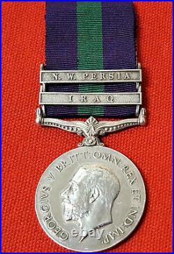 WW1 GENERAL SERVICE MEDAL IRAQ & N. W. PERSIA. PTE McDONELL ROYAL IRISH FUSILIERS