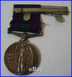 Ww1 General Service War Medal Kurdistan 3237841 Pte. J. G. Oman Cameronians