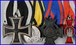 WW1 GERMAN Medal Bar 8 place enamel IRON CROSS FA Enamel FJ