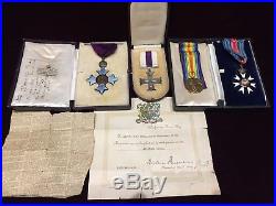 WW1 G-B Military Cross G. B. E C. M. G and Victory Medal to Lieut. E. P. Rees