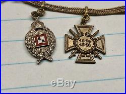 WW1 German Army Prussian Observer Miniature Chain Four medals by Godet