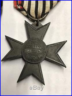 WW1 German EK2 Iron Cross War Merit Austrian Prussian Imperial medal MG Badge
