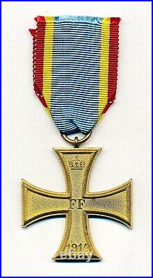 WW1 German Imperial Mecklenburg-Schwerin merit cross badge pin medal vet estate