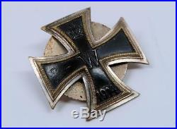 WW1 German Imperial iron cross badge pin jacket medal WW2 USA Veteran estate EK