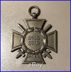 WW1 German Iron Cross EK1 EK2 Match Case Award Medal Badge Imperial Hindenburg