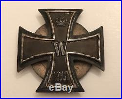 WW1 German Iron Cross Screwback EK1 Medal Wound Badge Hindenburg Veterans Ring